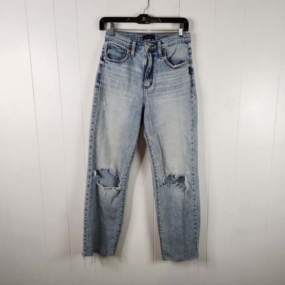 Silver Jeans Highly Desirable Straight Leg Jeans Light Womens Size 26 High Rise - Picture 2 of 10